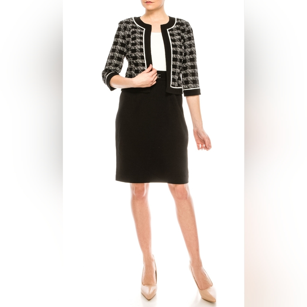 Studio One New York blazer / jacket, black&white, size 18
